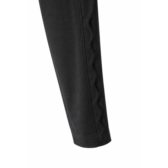 Ann Taylor Black Dress Pants Size 8 Slim Fit Scallop Side Career Work Stretch - Picture 4 of 7